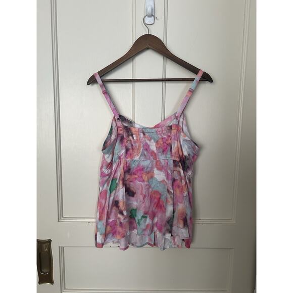 Torrid Color Splash Fit and Flare Button Front Tank Womens Size 10 Pink NWT - Picture 4 of 10